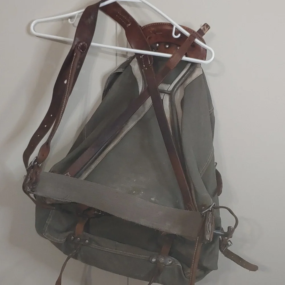 Vintage Swiss Army Backpack M39 Knapsack